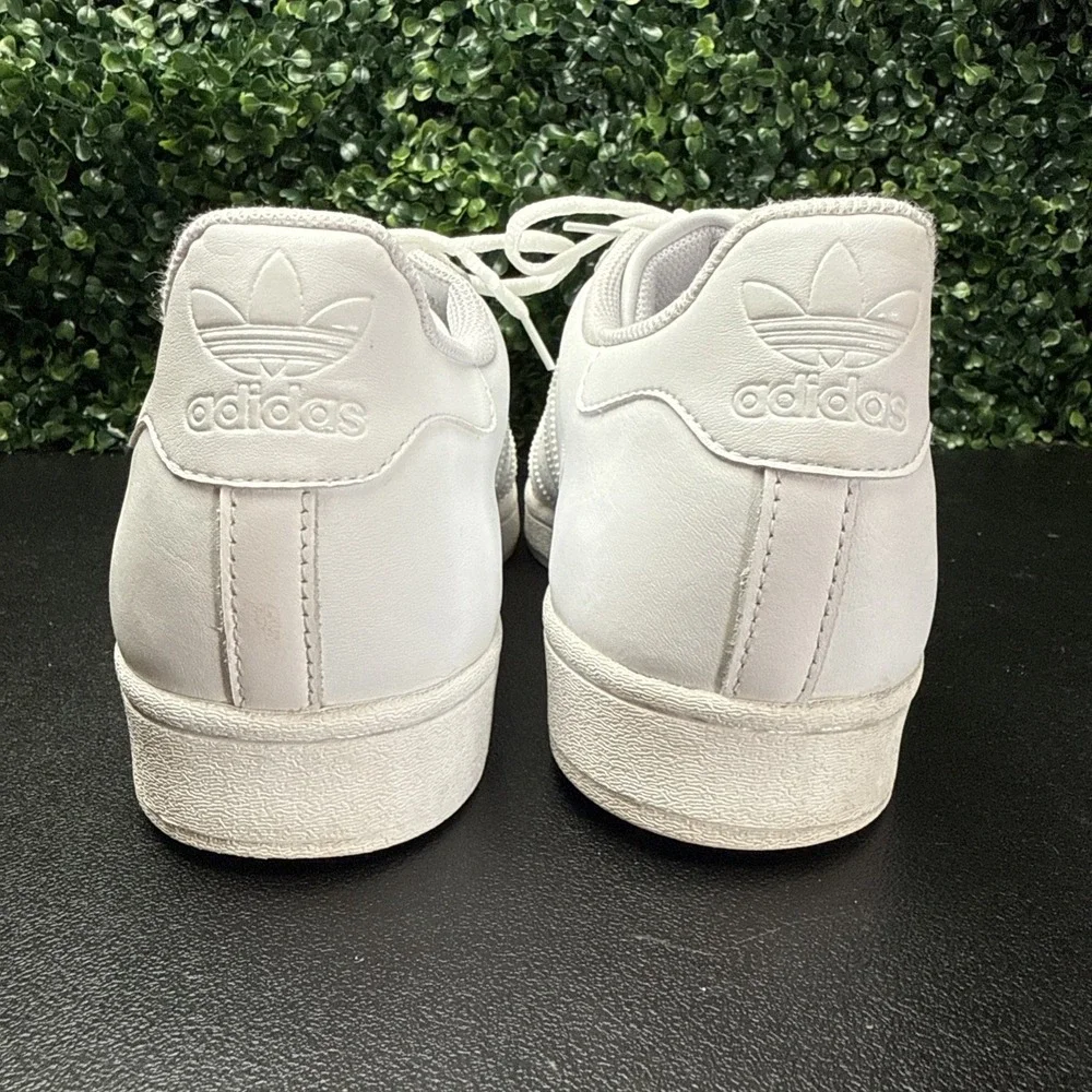 Adidas Superstar Mens Size 12 Triple White Athletic Lifestyle Shoes Sneakers